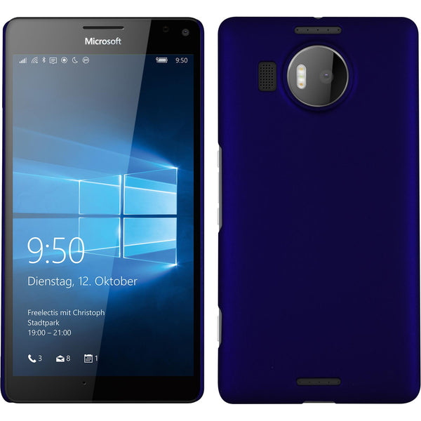 Hardcase für Microsoft Lumia 950 XL gummiert blau