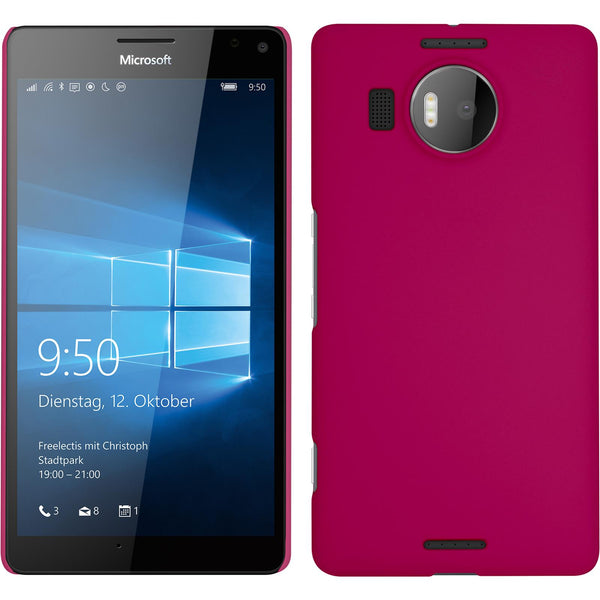 Hardcase für Microsoft Lumia 950 XL gummiert pink
