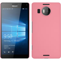 Hardcase für Microsoft Lumia 950 XL gummiert rosa
