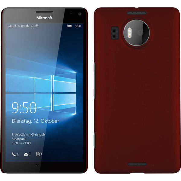 Hardcase für Microsoft Lumia 950 XL gummiert rot
