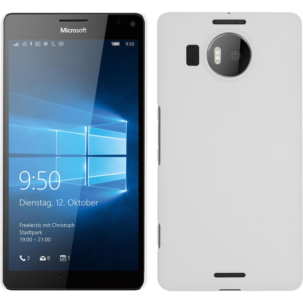 Hardcase für Microsoft Lumia 950 XL gummiert weiß