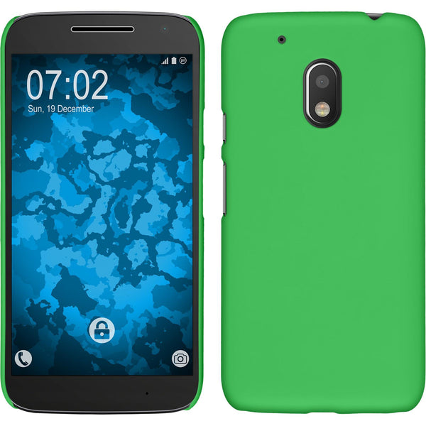 Hardcase für Motorola Moto G4 Play gummiert grün