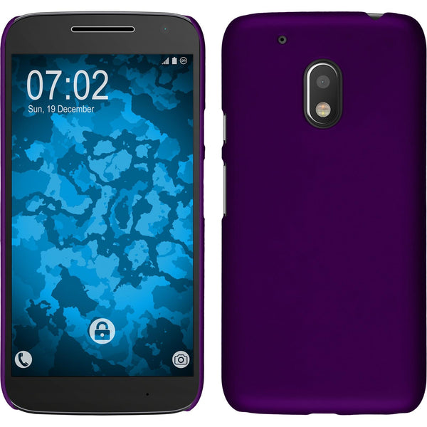 Hardcase für Motorola Moto G4 Play gummiert lila