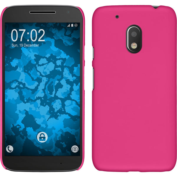 Hardcase für Motorola Moto G4 Play gummiert pink