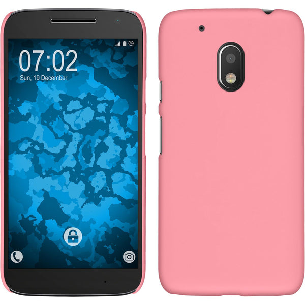 Hardcase für Motorola Moto G4 Play gummiert rosa