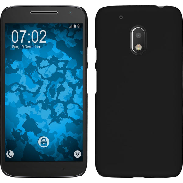 Hardcase für Motorola Moto G4 Play gummiert schwarz