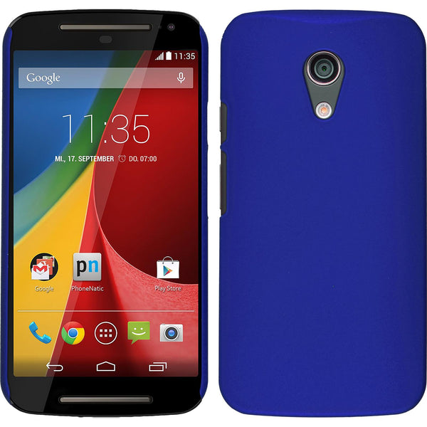 Hardcase für Motorola Moto G 2014 2. Generation gummiert bla