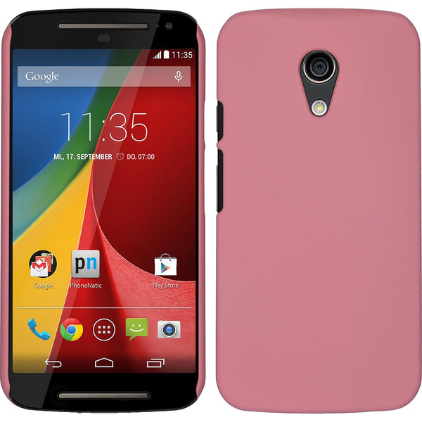 Hardcase für Motorola Moto G 2014 2. Generation gummiert ros