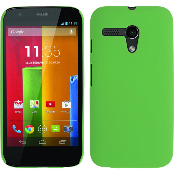 Hardcase für Motorola Moto G gummiert grün