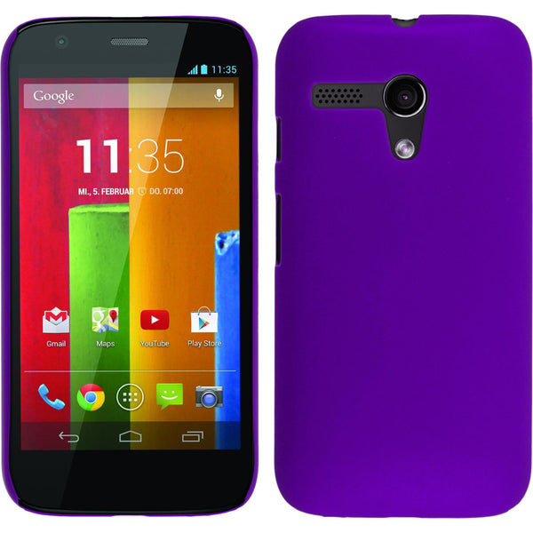 Hardcase für Motorola Moto G gummiert lila