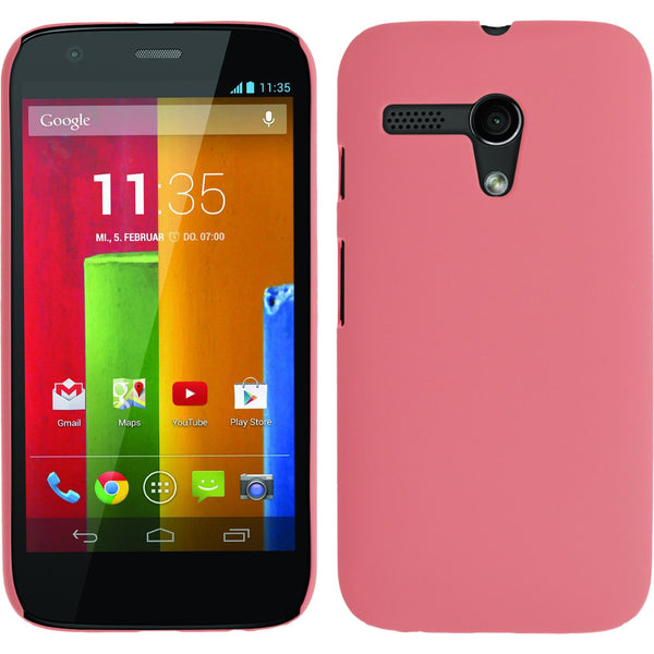 Hardcase für Motorola Moto G gummiert rosa