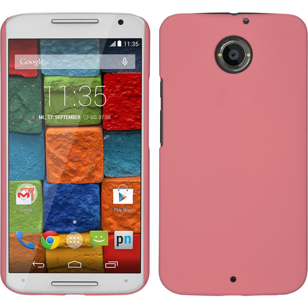 Hardcase für Motorola Moto X 2014 2. Gen. gummiert rosa