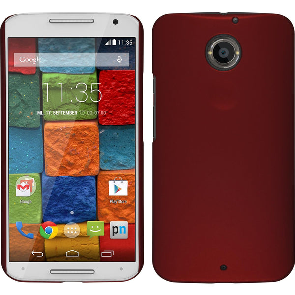Hardcase für Motorola Moto X 2014 2. Gen. gummiert rot