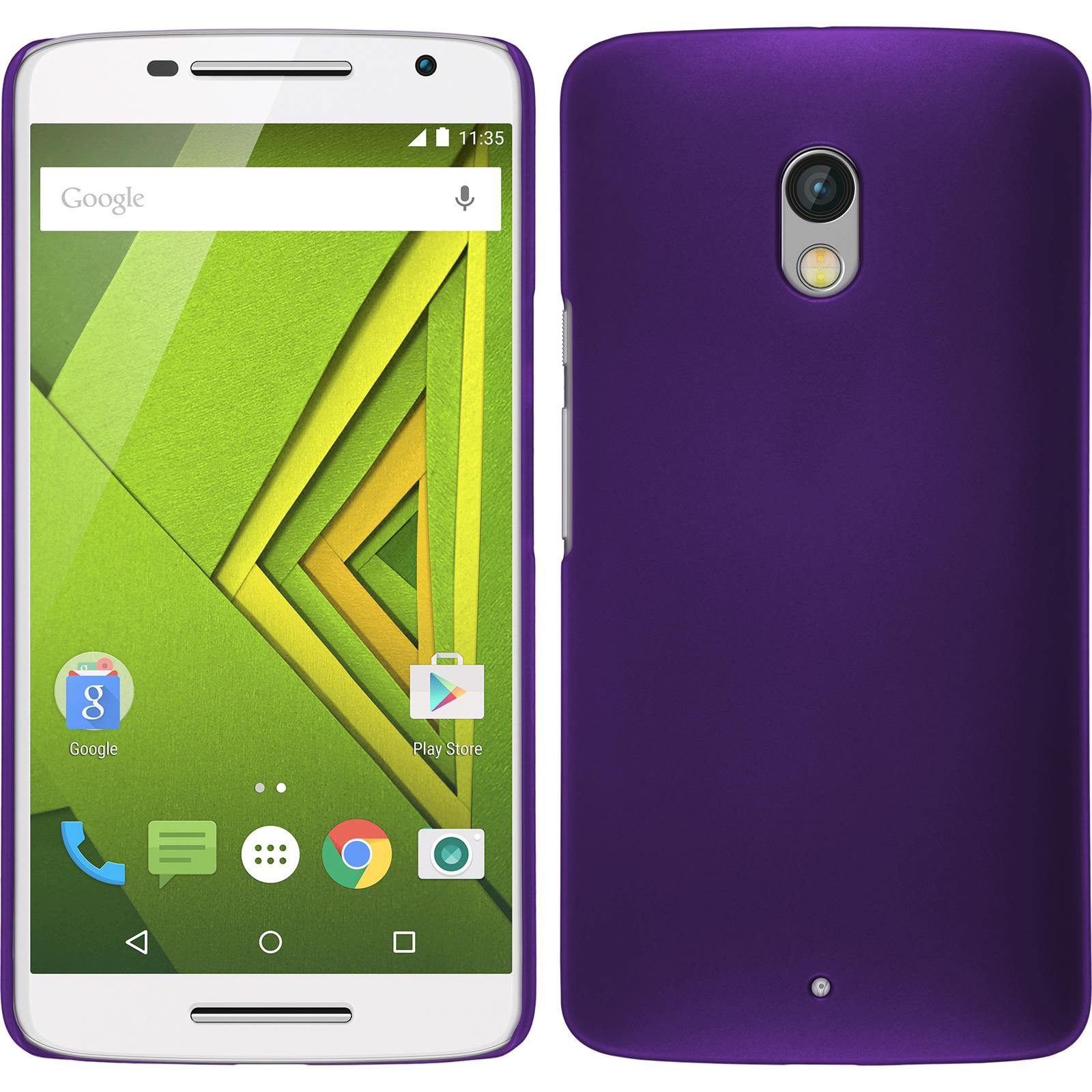 Hardcase für Motorola Moto X Play gummiert lila