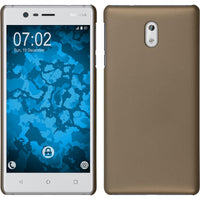 Hardcase für Nokia 3 gummiert gold