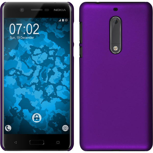 Hardcase für Nokia 5 gummiert lila