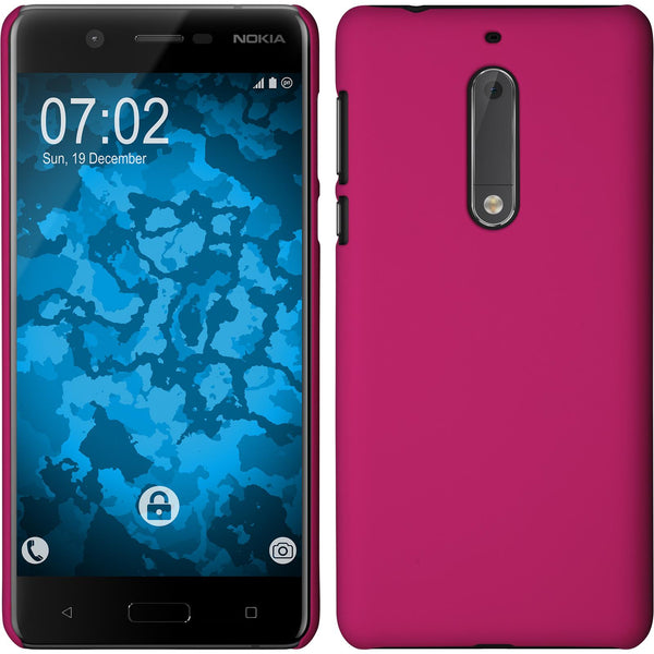 Hardcase für Nokia 5 gummiert pink