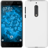 Hardcase für  Nokia 5 gummiert weiﬂ