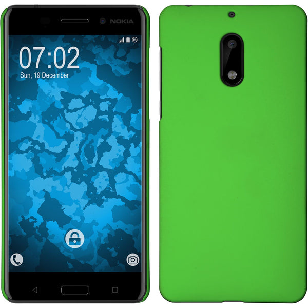 Hardcase für  Nokia 6 gummiert grün