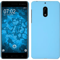 Hardcase für  Nokia 6 gummiert hellblau