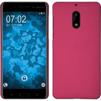 Hardcase für  Nokia 6 gummiert pink