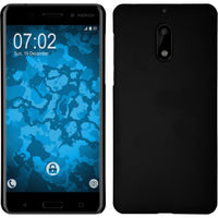 Hardcase für  Nokia 6 gummiert schwarz