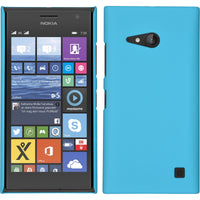 Hardcase für  Nokia Lumia 730 gummiert hellblau