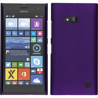 Hardcase für  Nokia Lumia 730 gummiert lila