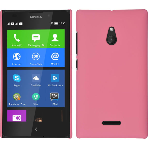 Hardcase für  Nokia XL gummiert rosa