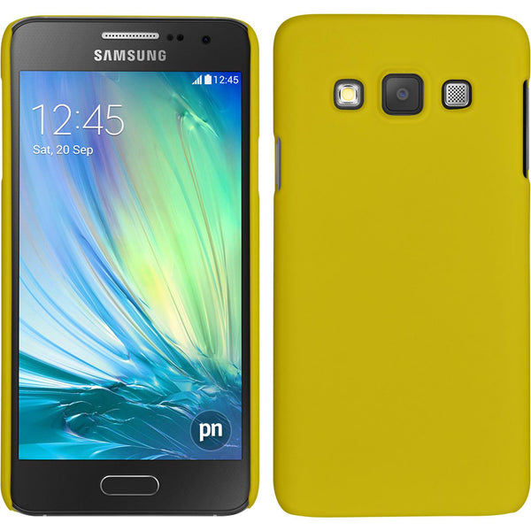Hardcase für Samsung Galaxy A3 (A300) gummiert gelb