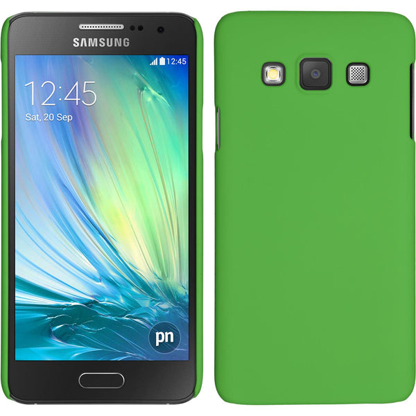 Hardcase für Samsung Galaxy A3 (A300) gummiert grün