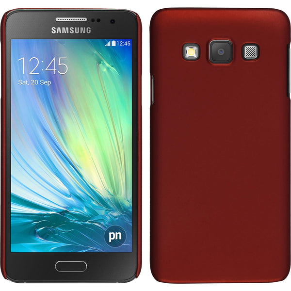 Hardcase für Samsung Galaxy A3 (A300) gummiert rot