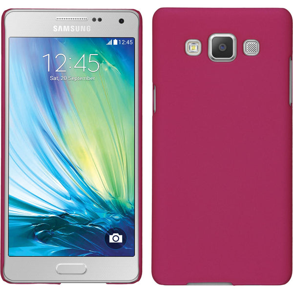 Hardcase für Samsung Galaxy A5 (A500) Lederoptik pink