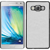 Hardcase für Samsung Galaxy A5 (A500) Lederoptik weiß