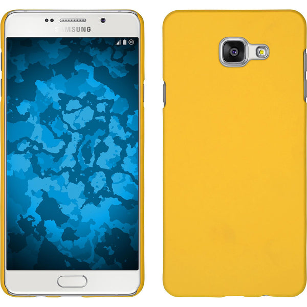 Hardcase für Samsung Galaxy A7 (2016) A710 gummiert gelb
