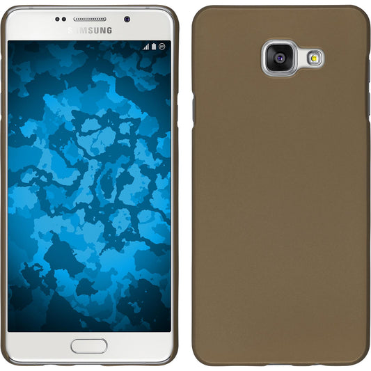Hardcase für Samsung Galaxy A7 (2016) A710 gummiert gold