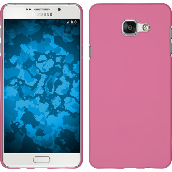 Hardcase für Samsung Galaxy A7 (2016) A710 gummiert rosa