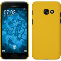 Hardcase für Samsung Galaxy A7 (2017) gummiert gelb