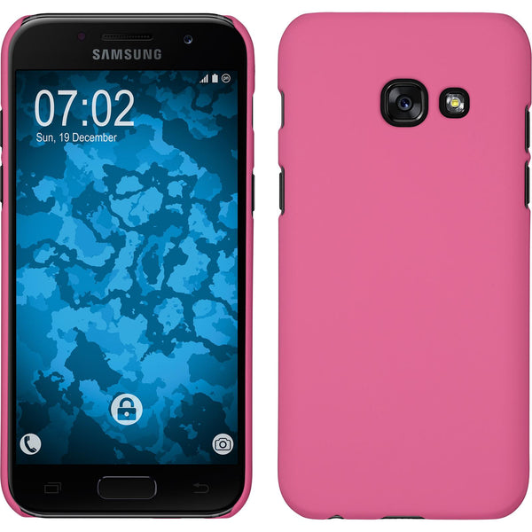 Hardcase für Samsung Galaxy A7 (2017) gummiert rosa