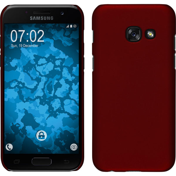 Hardcase für Samsung Galaxy A7 (2017) gummiert rot