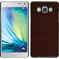 Hardcase für Samsung Galaxy A7 (A700) Lederoptik braun