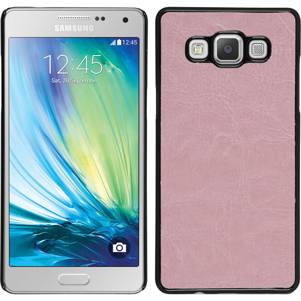 Hardcase für Samsung Galaxy A7 (A700) Lederoptik rosa