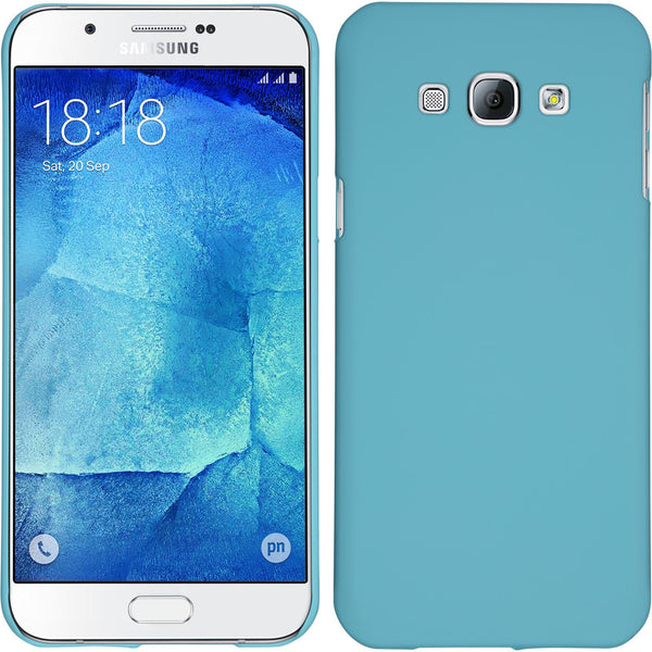 Hardcase für Samsung Galaxy A8 (2015) gummiert hellblau