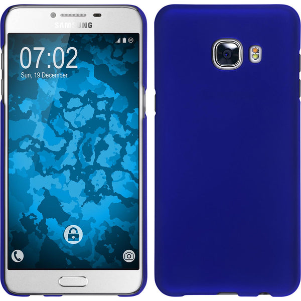 Hardcase für Samsung Galaxy C5 gummiert blau