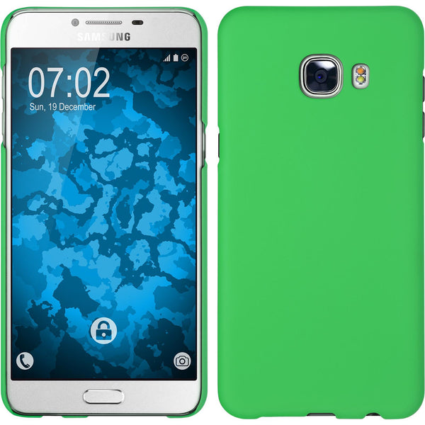 Hardcase für Samsung Galaxy C5 gummiert grün