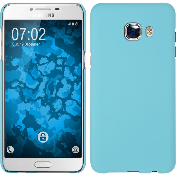 Hardcase für Samsung Galaxy C5 gummiert hellblau