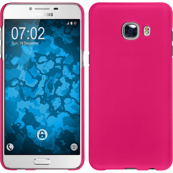 Hardcase für Samsung Galaxy C5 gummiert pink