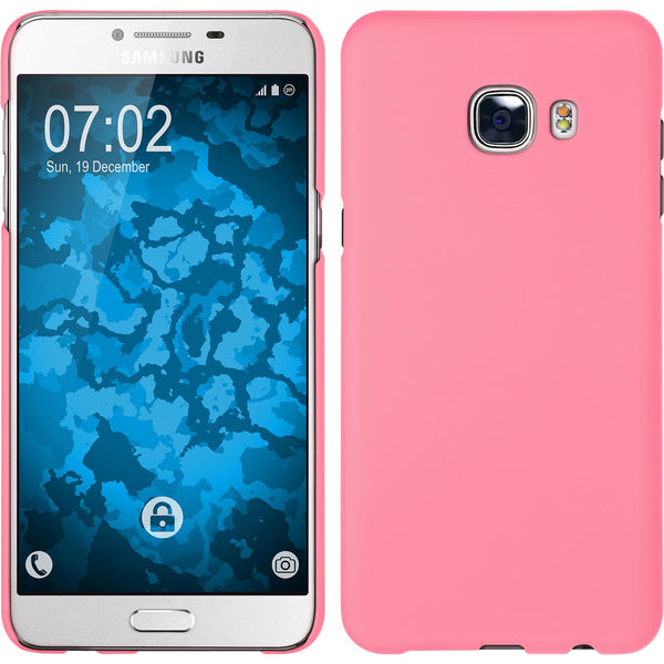Hardcase für Samsung Galaxy C5 gummiert rosa