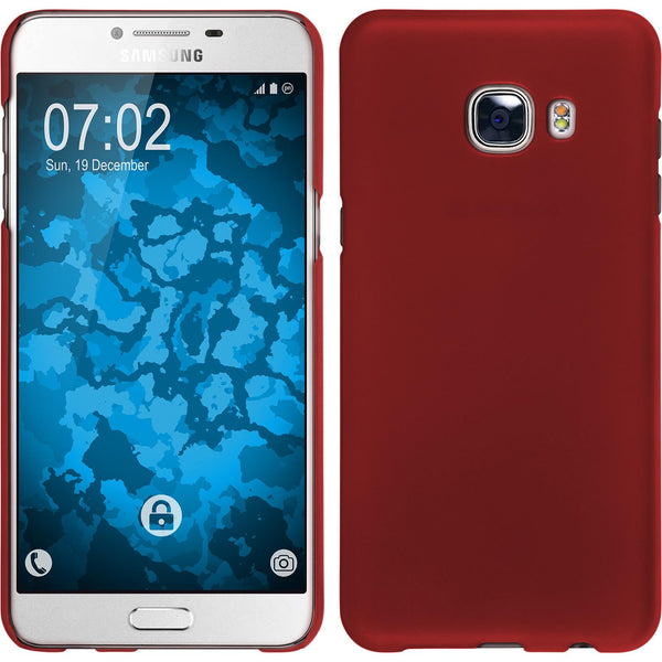 Hardcase für Samsung Galaxy C5 gummiert rot