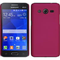 Hardcase für Samsung Galaxy Core 2 gummiert pink